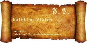 Wölfling Vivien névjegykártya