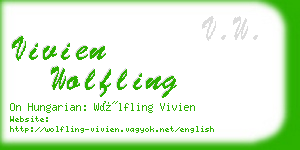 vivien wolfling business card